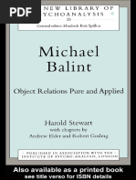 Andrew Elder - Robert Gosling - Harold Stewart - Michael Balint - Object Relations Pure and Applied PDF