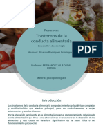 Resumen Trastornos de Alimentacion Tarea Psicopatologia II