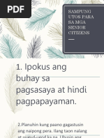 Sampung Utos para Sa Mga Senior Citizens