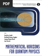 Mathematical Horizons For Quantum Physics