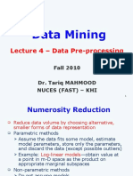 Lecture 4 - Data Pre-Processing: Fall 2010 Dr. Tariq MAHMOOD Nuces (Fast) - Khi