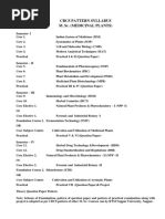 New Syllabus in M.sc. CBCS Medicinal Plants