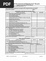 Checklist of NCV Class IV