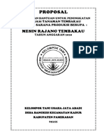 Proposal Bantuan Mesin Rajang