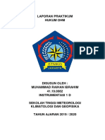 Laporan Praktikum Percobaan Hukum Ohm