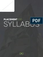 Placement 100 Syllabus