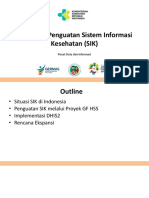 Kebijakan Penguatan Sistem Informasi Kesehatan (SIK)