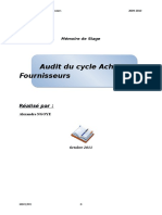 Audit Cycle Achat FNS