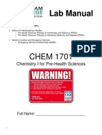 Chem1701 Labmanual 20192020