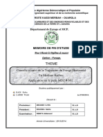 Contrôle Et Suivi de La Trajectoire Du Forage Horizontal en Medium Radius. Application Sur Le Puits MDZ # 661.