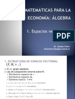 Espacios Vectoriales