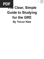 TheClearSimpleGuidetoStudyingfortheGRE PDF