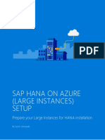 End To End Setup For SAP HANA On Azure Large Instances