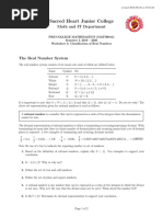 WS3 Classification of Real Numbers