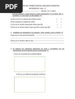 Evaluaciòn Del Primer Parcial Segundo Quimestre