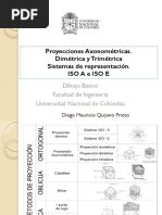 Quijano 2014 Dibujo Sesión 7. Sistemas de Representación. Proyecciones Axonométrica, Isométrica, Dimétrica, Trimétrica y Caballera