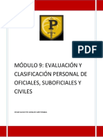 Módulo 9 Evaluación y Clasificación Personal de Oficiales, Suboficiales y Civiles