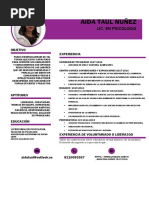 Ejemplo de Curriculum CV