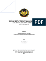 Hubungan Faktor Fisik, Biologi Dan Karakteristik Individu Dengan Kejadian SBS