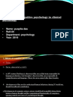 Application of Cognitive Psychology in Clinical Psychology.