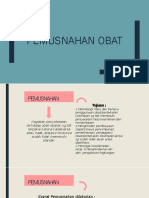 Pemusnahan Obat