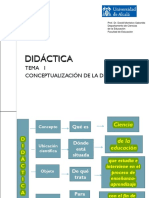 TEMA 1 Conceptualización de La Didáctica