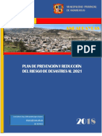 6193 - Plan de Prevencion y Reduccion Del Riesgo de Desastres Al 2021 Municipalidad Provincial de Andahuaylas