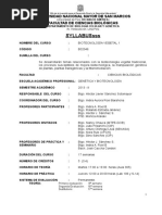 Syllabus de Biotecnologia 1