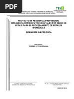 Implementación de Filtros Digitales Por Medio de Fpga's para El Procesamiento de Señales Biomédicas PDF