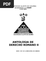 Antologia de Derecho Romano