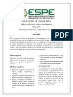 Informe Laboratorio Fisicoquimica