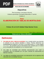 Elaborar Tablas de Mortalidad