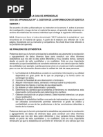 Guia 2 Semanas 1, 2, 3, 4 Estadistica