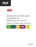 Comptia A 220 1001 Exam Objectives BRZ Portuguese