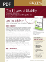 The 11 Laws of Likability Summary PDF