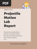 Projectile Lab Report