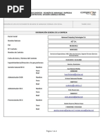 Lista de Documentos - Reunión de Arranque DGM