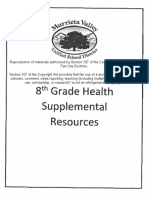 Murrieta Valley Unified School District's Health Curriculum Eighth Grade Binder