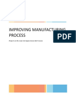 LSSGB Project 4 Improvingmanufacturingprocess