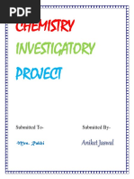 Chemistry Investigatory