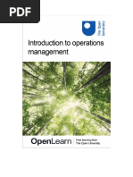 Introduction To Operation Management