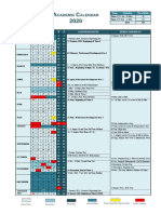 Academic Calendar 2020