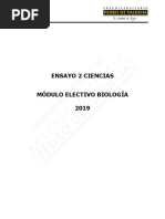 Ensayo CIENCIAS-BIOLOGÍA 2019