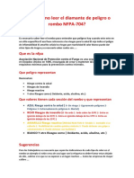 Sabes Como Leer El Diamante de Peligro o Rombo NFPA