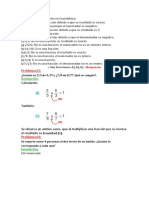 Analizando Cada Fracción en El Problema para Cuestionario