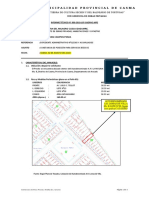 Capcha Torres Maritza Lucila - Aa - Hh. La Molina Mz. B Lote N°09 - Constancia de Posesión - Informe Técnico N°000000