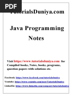 Java Notes2 - TutorialsDuniya