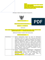 Template Peraturan Bupati - Walkot - 2020