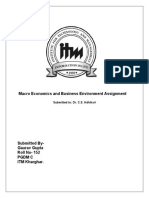 Macro Economics and Business Environment Assignment: Submitted To: Dr. C.S. Adhikari