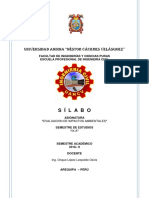 Silabo Evaluacion Impactos Ambientales